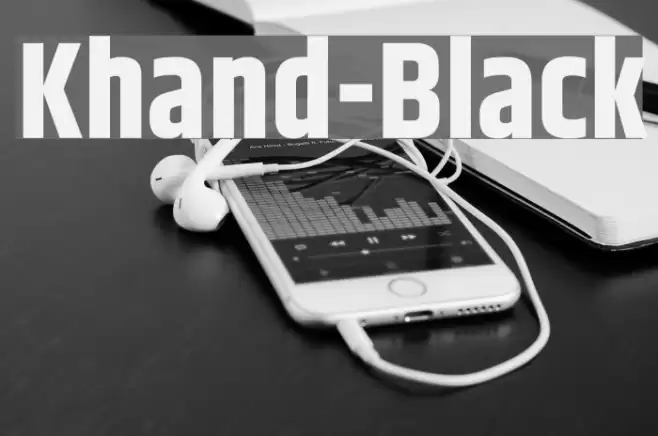 Khand-Black フォント examples