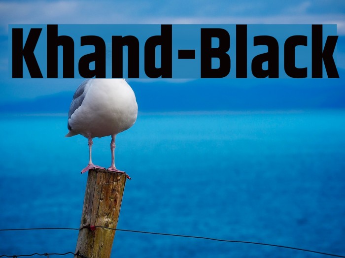 Khand-Black Font examples