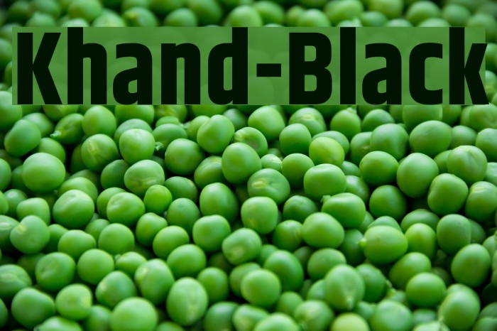 Khand-Black Font examples