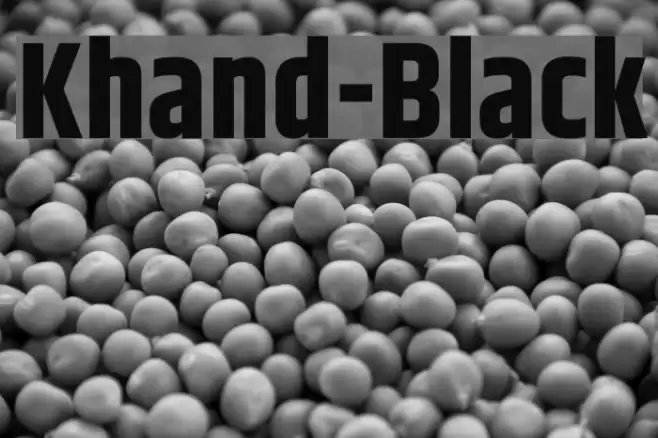 Khand-Black フォント examples