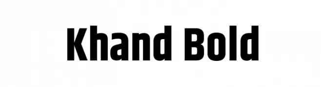 Khand Bold  Fuentes Gratis Descargar