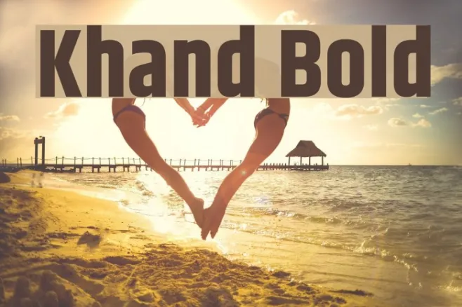 Khand Bold Example 1