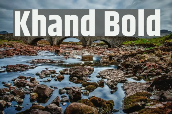 Khand Bold Example 2