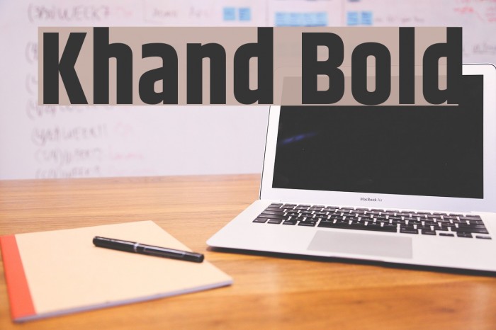 Khand Bold Font examples