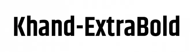 Khand-ExtraBold  免费字体下载