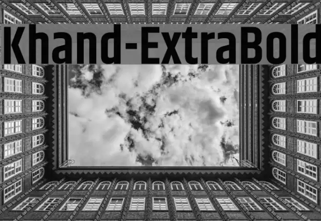 Khand-ExtraBold Font examples