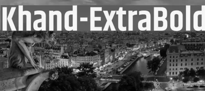Khand-ExtraBold Font examples