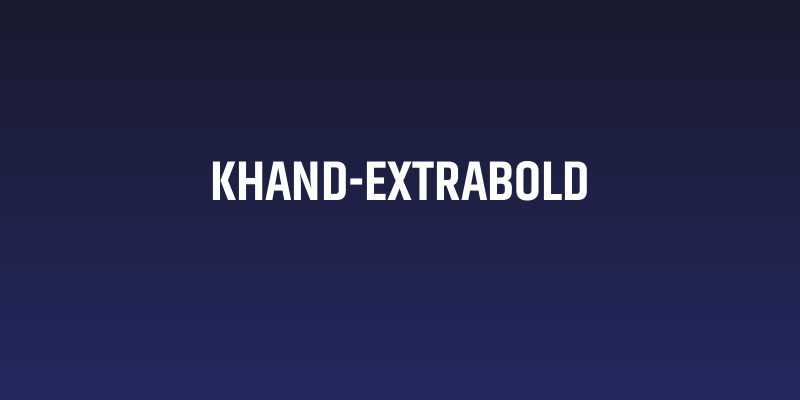 Khand-ExtraBold Social Header