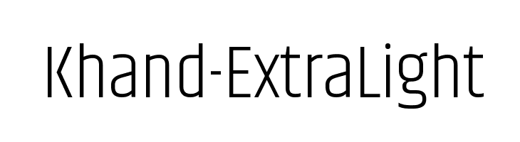 Khand-ExtraLight  フリーフォントのダウンロード