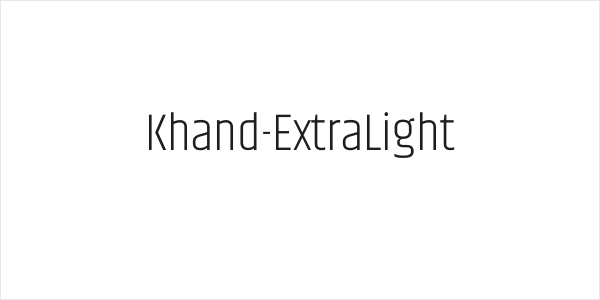 Khand-ExtraLight Logo