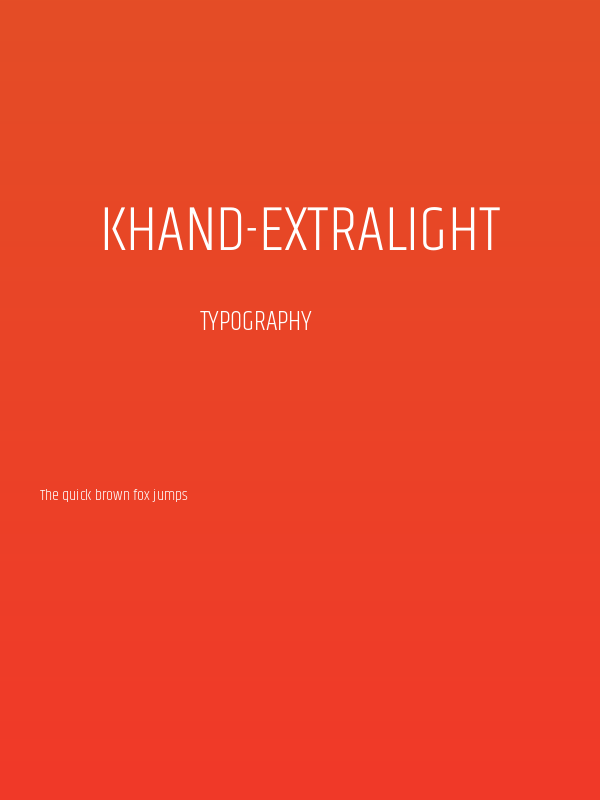 Khand-ExtraLight Poster