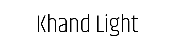 Khand Light  les polices de caractères gratuit tlcharger