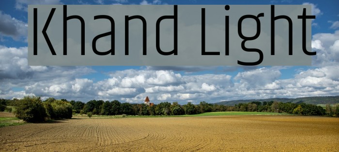 Khand Light Font examples