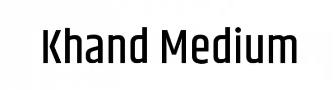 Khand Medium  Fuentes Gratis Descargar