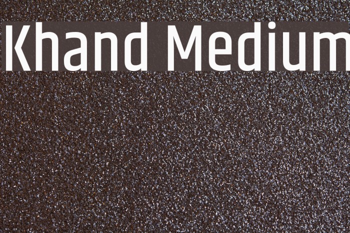 Khand Medium Шрифта examples