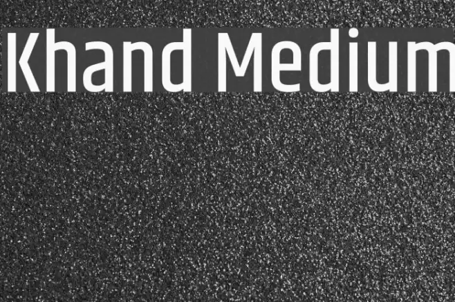 Khand Medium Шрифта examples