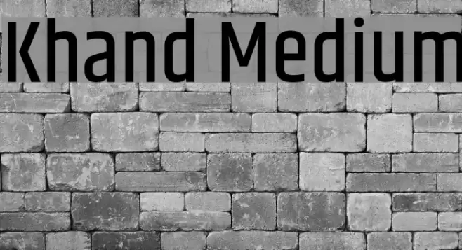 Khand Medium Шрифта examples