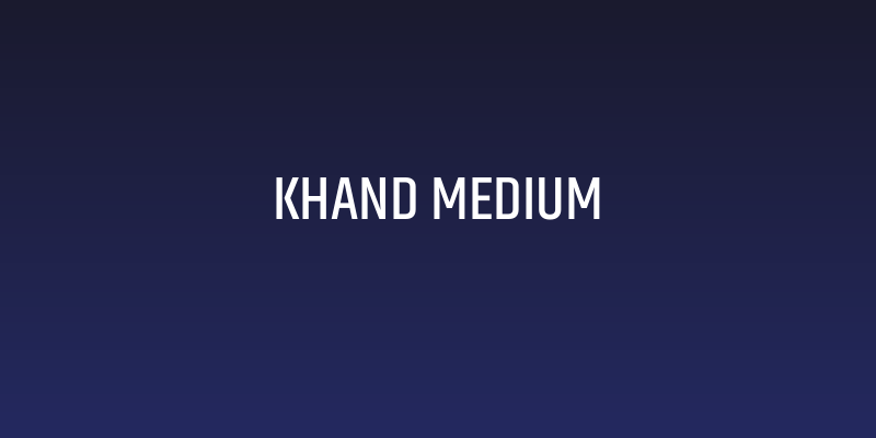 Khand Medium Social Header
