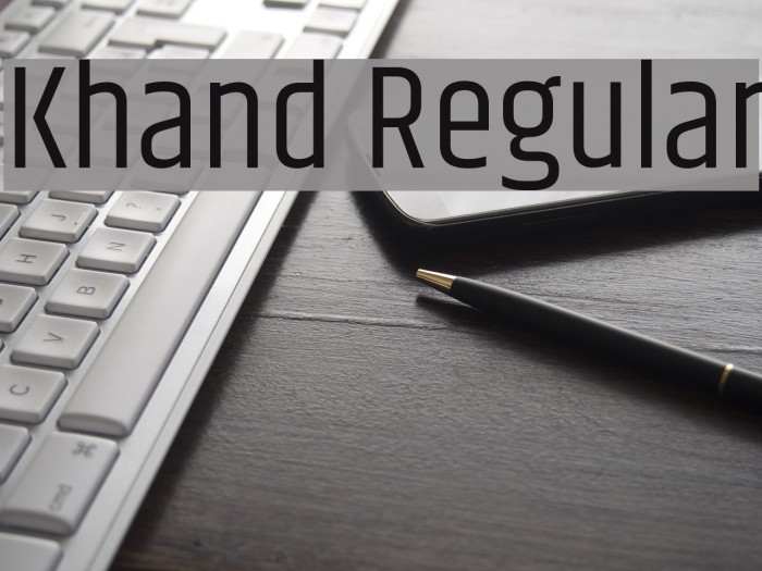 Khand Regular Font examples
