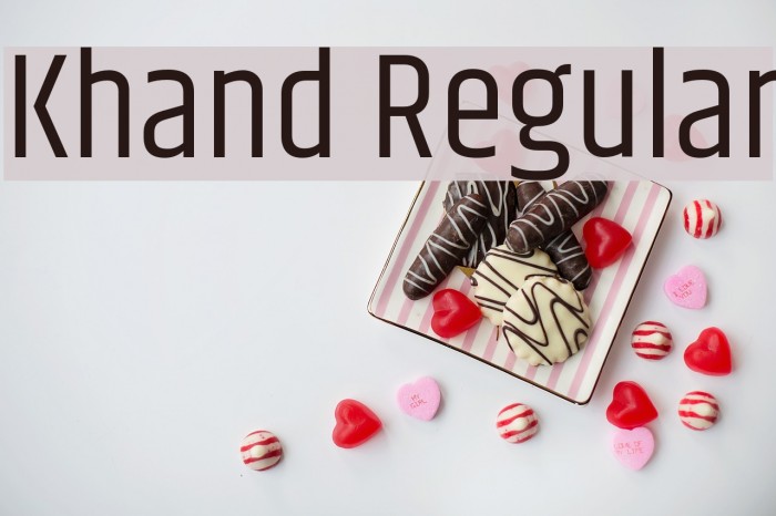 Khand Regular Font examples