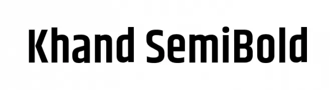 Khand SemiBold  Fuentes Gratis Descargar