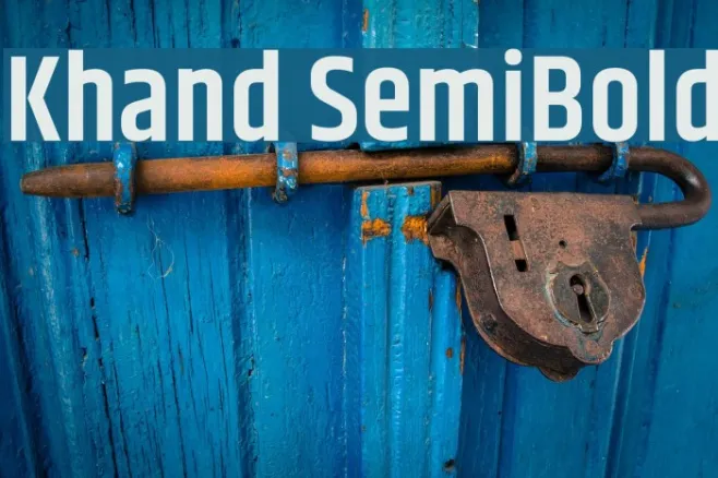 Khand SemiBold Example 1
