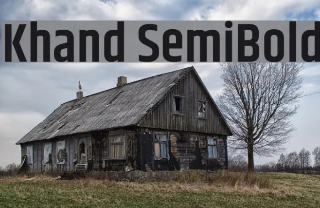 Khand SemiBold Example 2