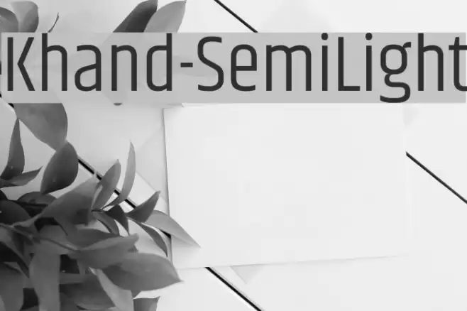 Khand-SemiLight Font examples