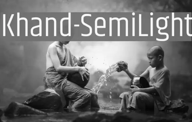 Khand-SemiLight Font examples