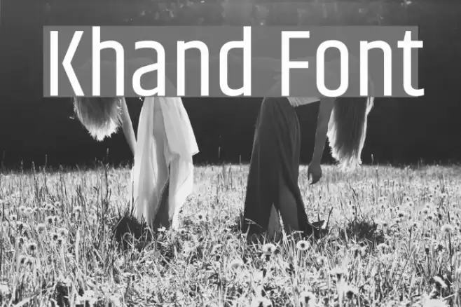 Khand Font examples