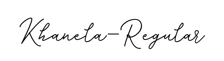 Khanela-Regular  font caratteri gratis