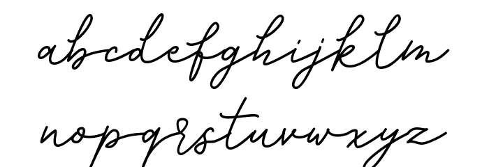 Khanela-Regular Font LOWERCASE