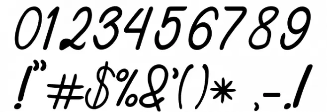 Khanza Font OTHER CHARS