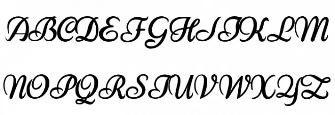 Khanza 字体 大写