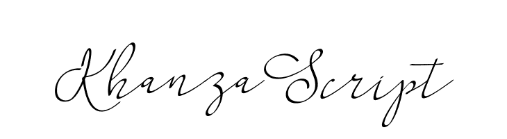 KhanzaScript  font caratteri gratis