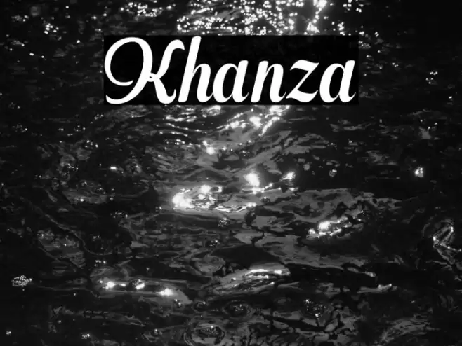 Khanza Font examples