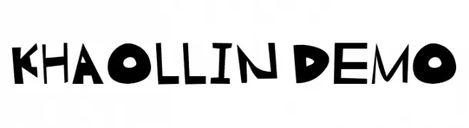 Khaollin Demo  フリーフォントのダウンロード