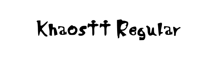 Khaostt Regular Font