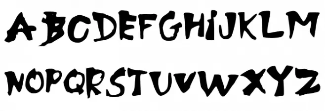 Khaostt Regular Font UPPERCASE
