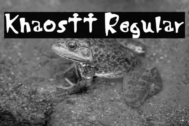 Khaostt Regular Font examples
