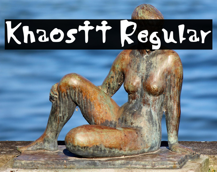 Khaostt Regular Font examples
