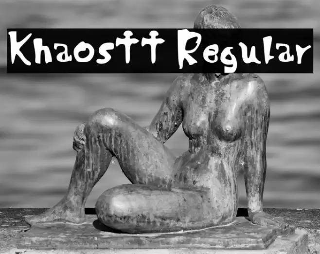 Khaostt Regular Font examples