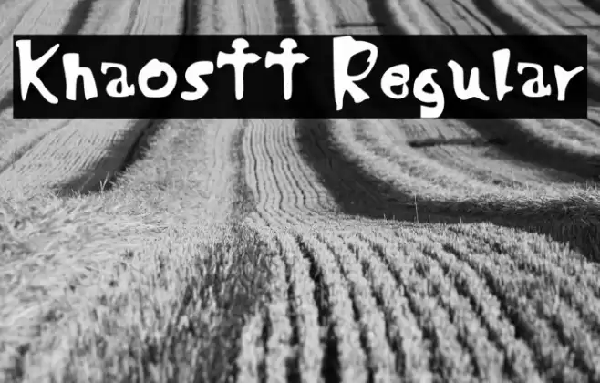Khaostt Regular Font examples