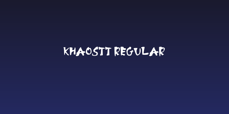 Khaostt Regular Social Header