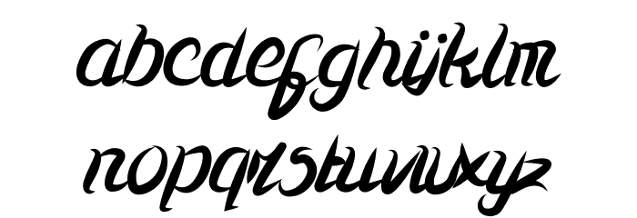 Kharisma Font LOWERCASE