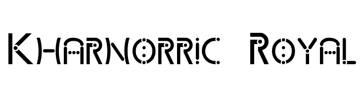 Kharnorric Royal  フリーフォントのダウンロード