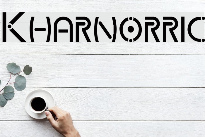 Kharnorric Font examples