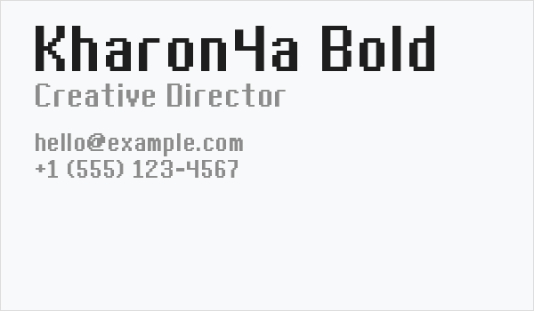 Kharon4a Bold Business Card