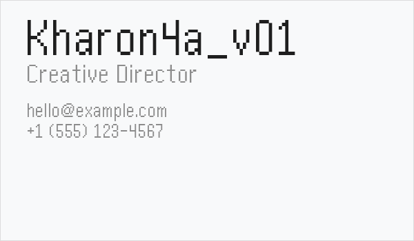 Kharon4a_v01 Business Card