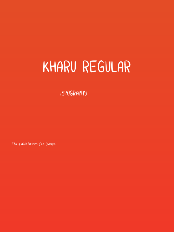 Kharu Regular Poster